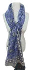 Hand Block Print Indian Cotton Oversize Scarf, Sarong, Throw, Beach Cover,