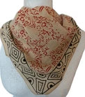 Organic Cotton Indian Hand Print Bandana Scarf