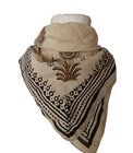 Organic Cotton Indian Hand Print Bandana Scarf