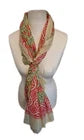 Hand Block Print Indian Cotton Oversize Scarf, Sarong, Throw, Beach Cover,