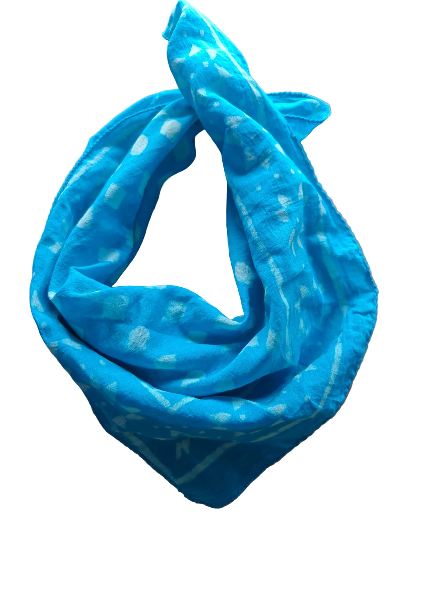Indian cotton mud print bandana neckerchief