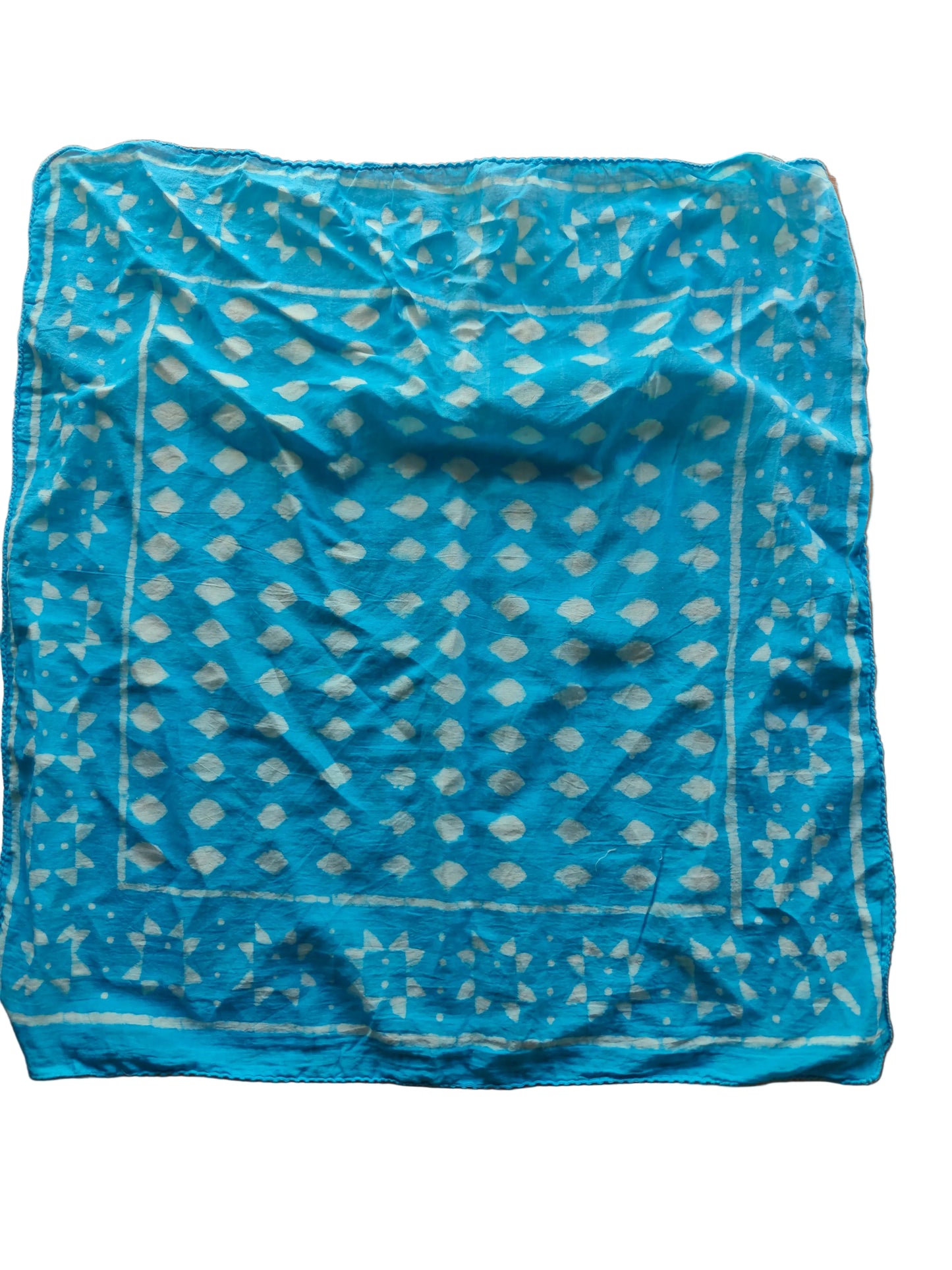 Indian cotton mud print bandana neckerchief