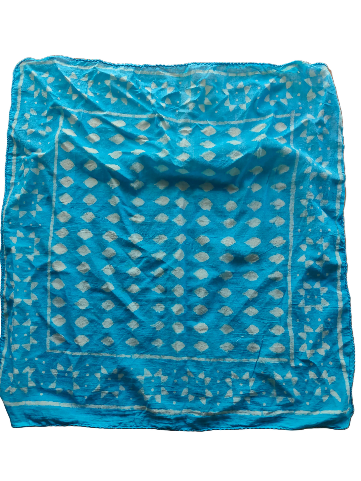 Indian cotton mud print bandana neckerchief