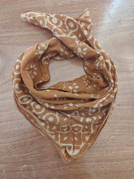 Organic Indian mud print bandana