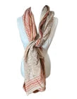 Hand Block Bagru Print Indian  Cotton Oversize Scarf, Sarong