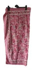 Hand Block Print Indian Cotton Oversize Scarf, Sarong, Throw, Beach Cover,
