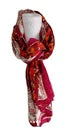 Hand Block Print Indian Cotton Oversize Scarf, Sarong, Throw, Beach Cover,