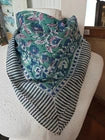 Organic Cotton  Indian Hand Print Bandana Scarf