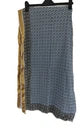 Hand Block Print Indian Boho Golden Stripe  Cotton Oversize Scarf, Beach ,sarong