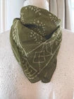 Organic Cotton  Indian Hand Print Bandana Scarf