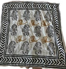 Organic Cotton  Indian Hand Print Bandana Scarf
