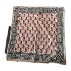 Organic Cotton  Indian Hand Block Print Bandana Scarf