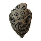 Organic Cotton  Indian Hand Block Print Bandana Scarf