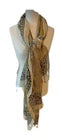 Hand Block Bagru Print Indian  Cotton Oversize Scarf, Sarong