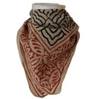 Organic Cotton  Indian Hand Print Bandana Scarf