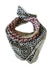 Organic Cotton  Indian Hand Block Print Bandana Scarf