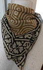 Organic Cotton  Indian Hand Block Print Bandana Scarf