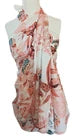 Hand Block Print Indian Cotton Oversize Scarf, Sarong, Throw,  Cover, FLAWED