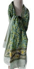 Hand Block Print Indian Cotton Oversize Scarf, Sarong, Throw, Beach Cover,