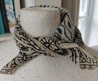 Organic Cotton  Indian Hand Block Print Bandana Scarf