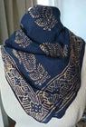 Organic Cotton  Indian Hand Print Bandana Scarf