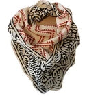 Organic Cotton  Indian Hand Print Bandana Scarf