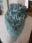 Organic Cotton  Indian Hand Print Bandana Scarf