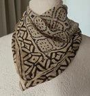 Organic Cotton  Indian Hand Print Bandana Scarf