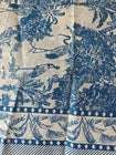 Hand Block Print Indian Cotton Oversize Scarf, Sarong, Throw,  Cover, FLAWED