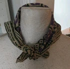 Organic Cotton  Indian Hand Block Print Bandana Scarf