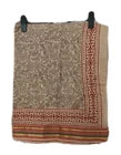 Hand Block Bagru Print Indian  Cotton Oversize Scarf, Sarong