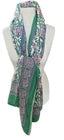 Hand Block Print Indian Cotton Oversize Scarf, Sarong, Throw, Beach Cover,