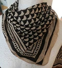 Organic Cotton  Indian Hand Block Print Bandana Scarf