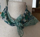 Organic Cotton  Indian Hand Print Bandana Scarf