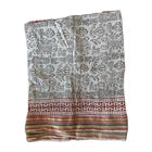 Hand Block Bagru Print Indian  Cotton Oversize Scarf, Sarong