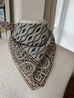 Organic Cotton  Indian Hand Block Print Bandana Scarf
