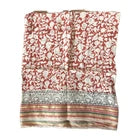 Hand Block Bagru Print Indian  Cotton Oversize Scarf, Sarong