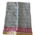 Hand Block Print Indian Boho Golden Stripe  Cotton Oversize Scarf, Beach ,sarong