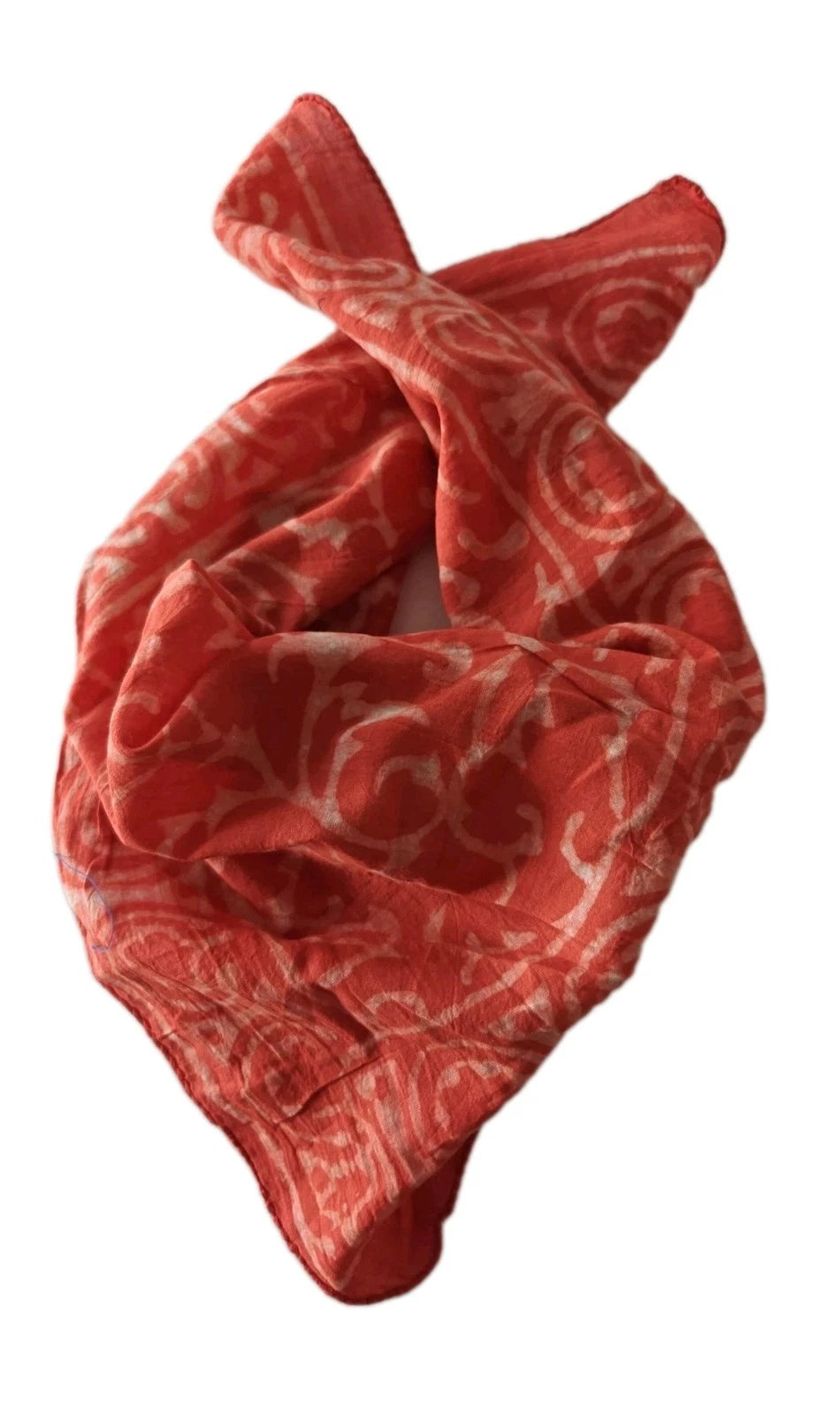 Organic Cotton  Indian Hand Print Bandana Scarf