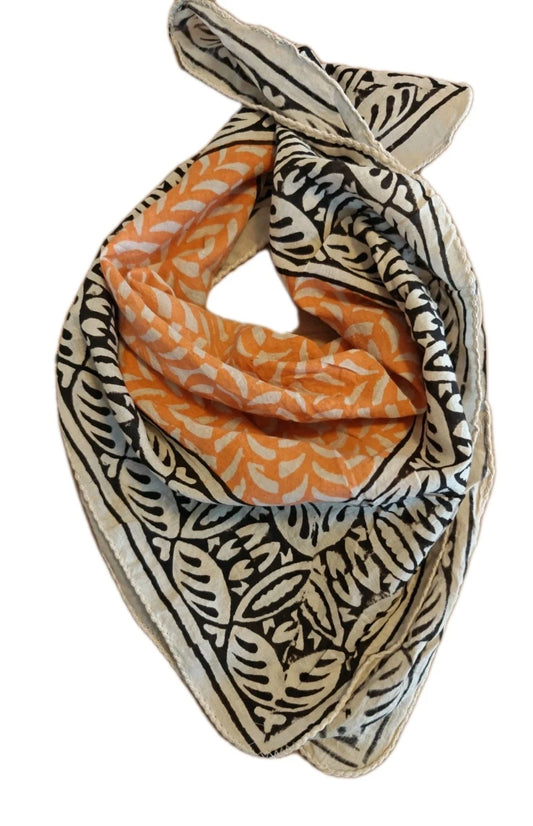 Organic Cotton  Indian Hand Block Print Bandana