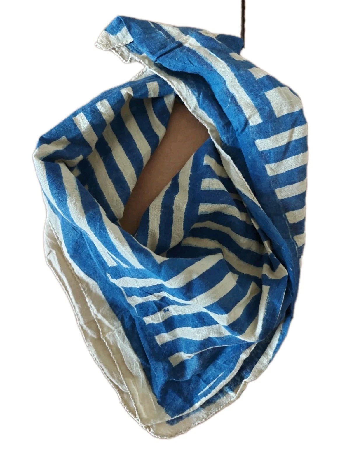 Organic Cotton  Indian Hand Block Print Bandana Scarf