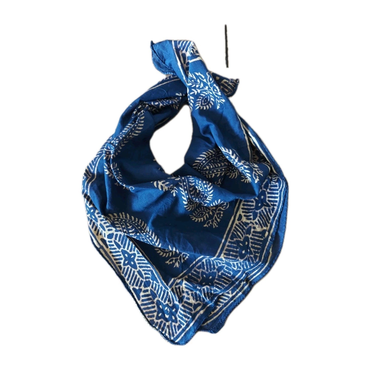 Organic Cotton  Indian Hand Print Bandana Scarf