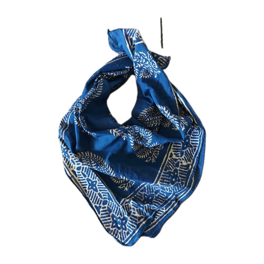 Organic Cotton  Indian Hand Print Bandana Scarf