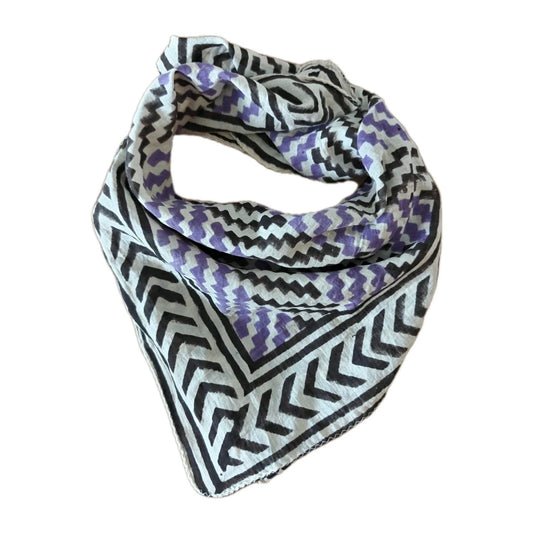 Organic Cotton  Indian Hand Block Print Bandana Scarf