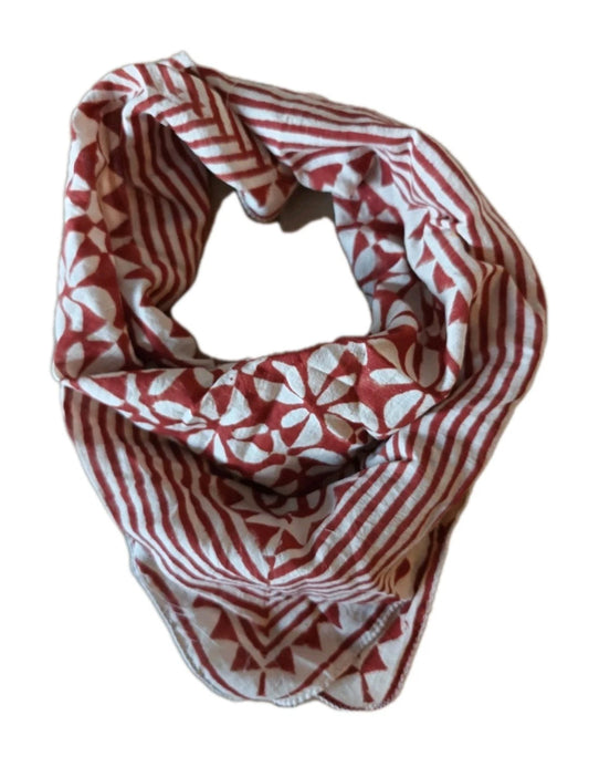 Organic Cotton  Indian Hand Block  Print Bandana Scarf