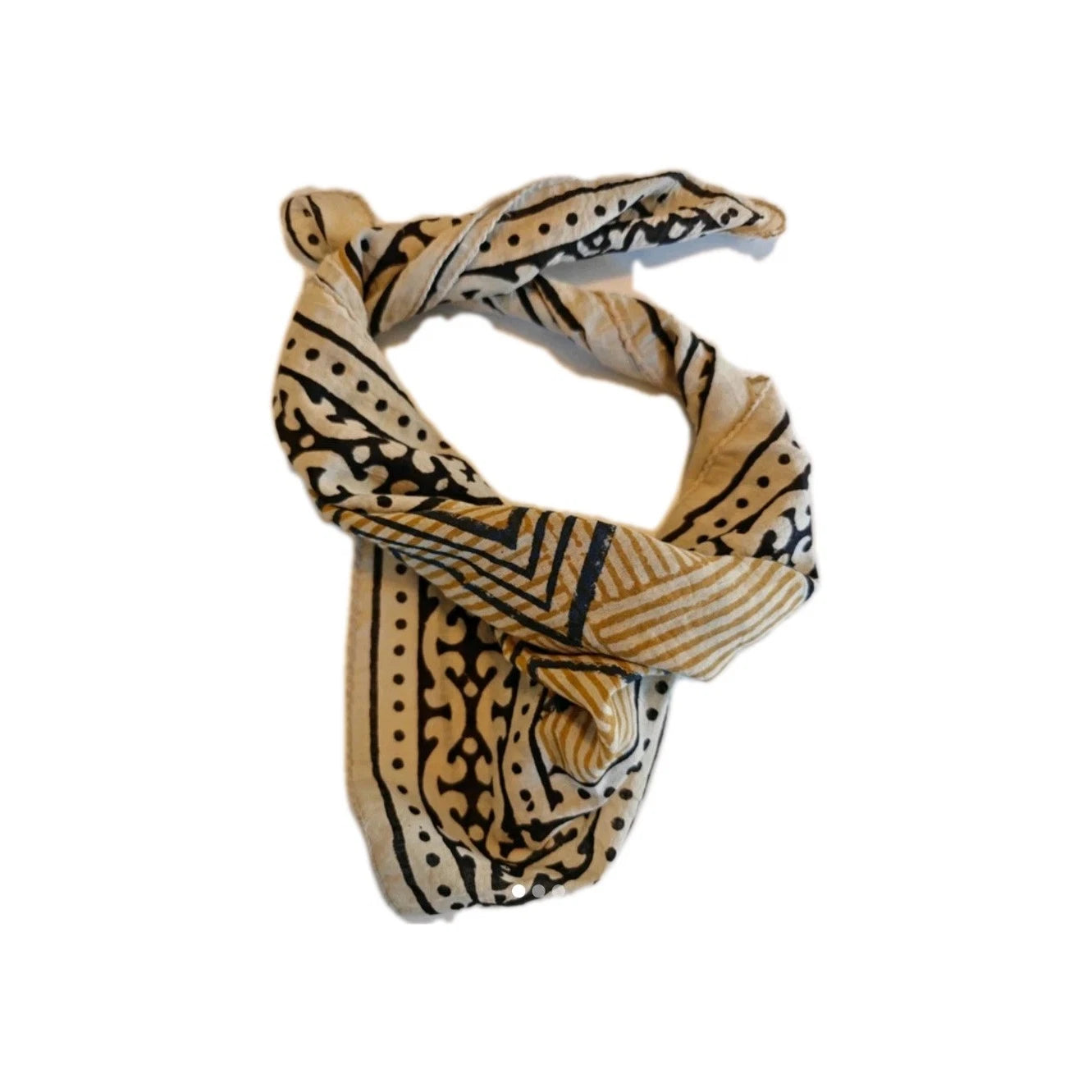 Cotton  Indian Hand Print Bandana Scarf