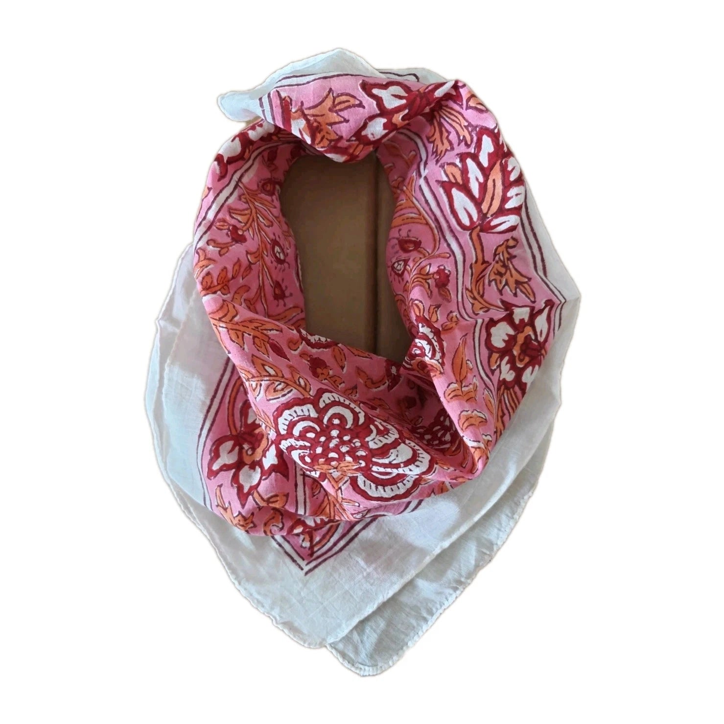 Cotton  Indian Hand Block Print Bandana Scarf