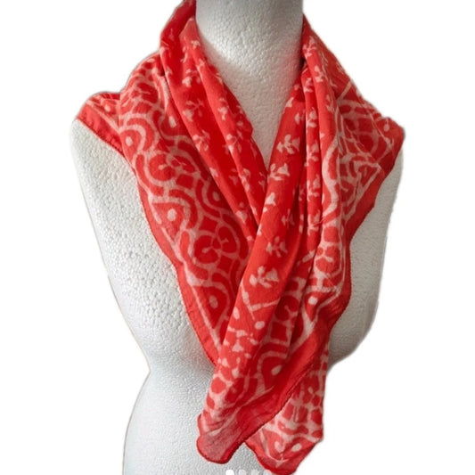 Indian Hand Block Print Large Bandana Scarf