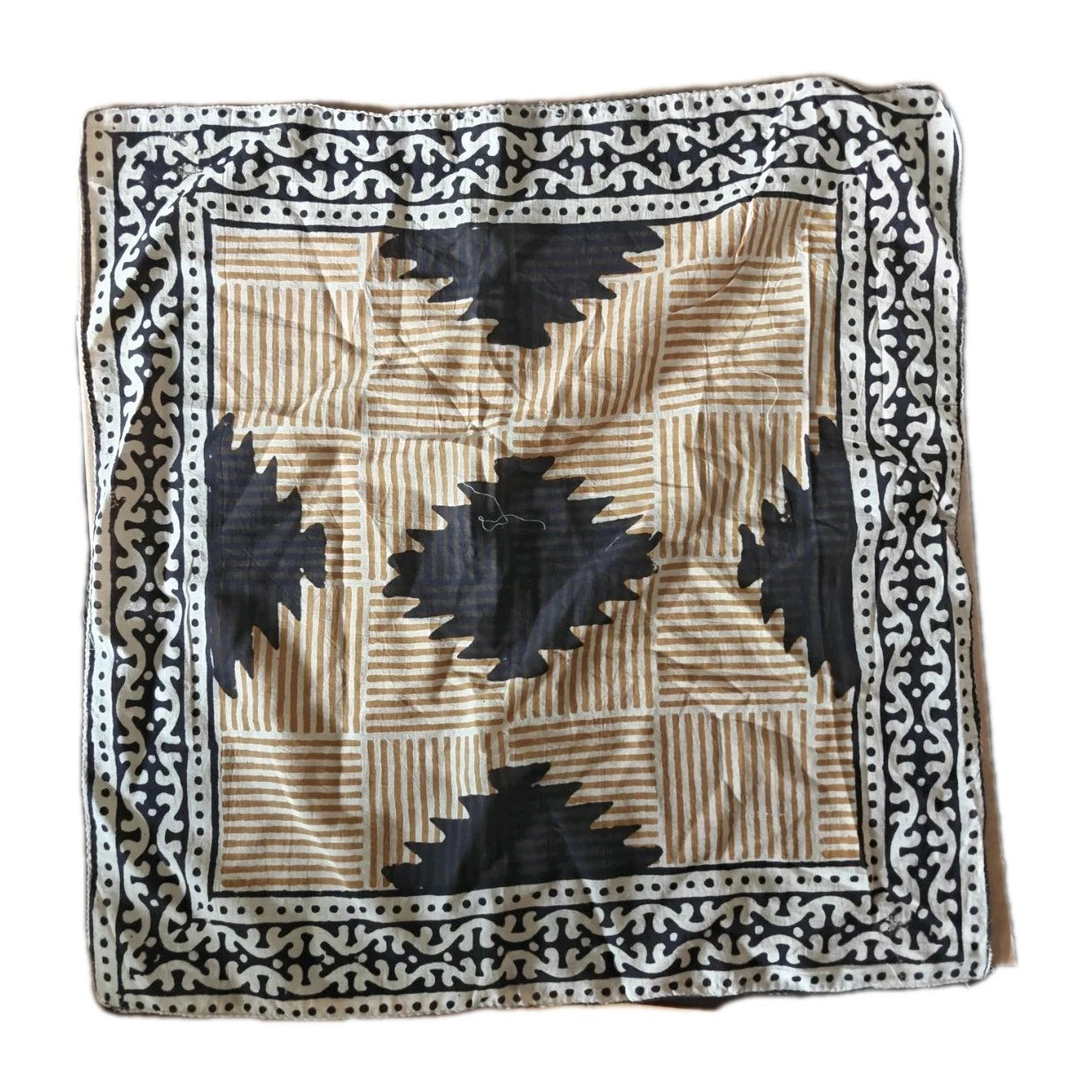 Organic Cotton  Indian Block Print Bandana Scarf