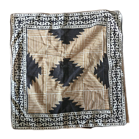 Organic Cotton  Indian Block Print Bandana Scarf